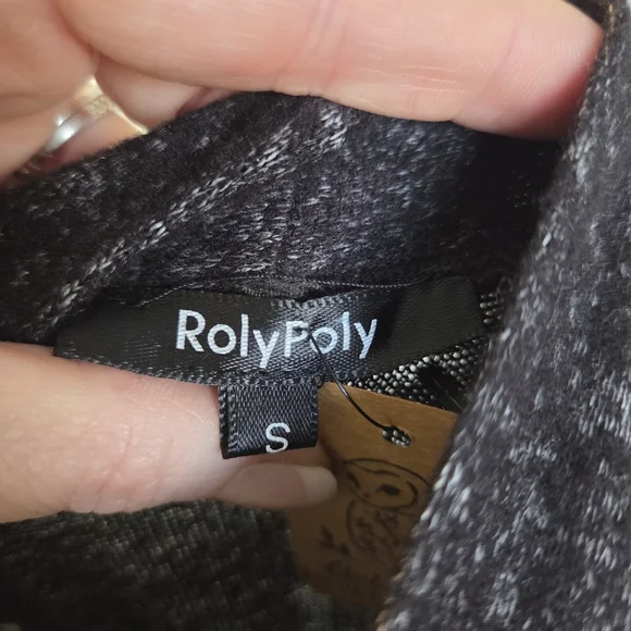 NWT Stylish Black Open Front Cardigan - Picture 4 of 5